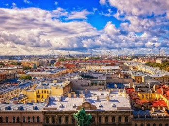 Vistas de San Petersburgo, sus techos. City tour con guía 