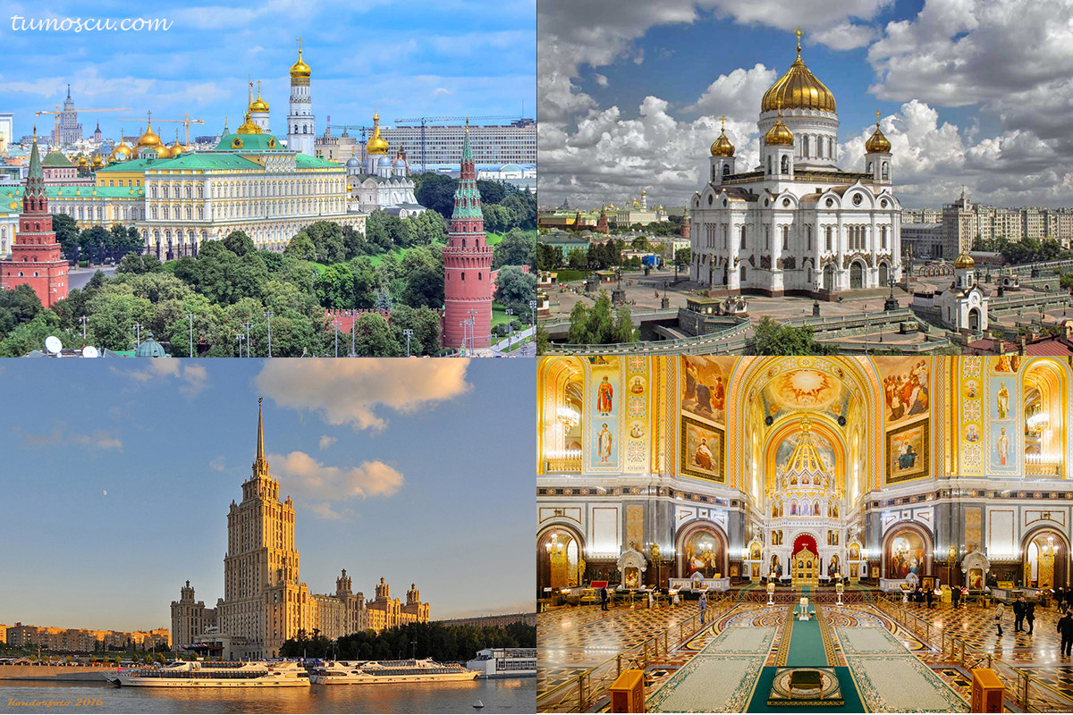Tour en Moscú. Qué ver, lugaresd e interés, City Tour, la catedral del Cristo Salvador, principal templo de Rusia