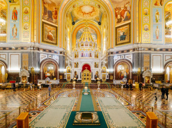 Tour por la Catedral de Moscú con guía. Interiores de Cristo Redentor o Cristo Salvador