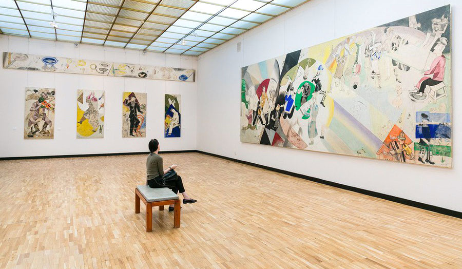 La nueva Galería Tretiakov de Moscú(new). Marc Chagall. Pintura moderna de estilo social realista