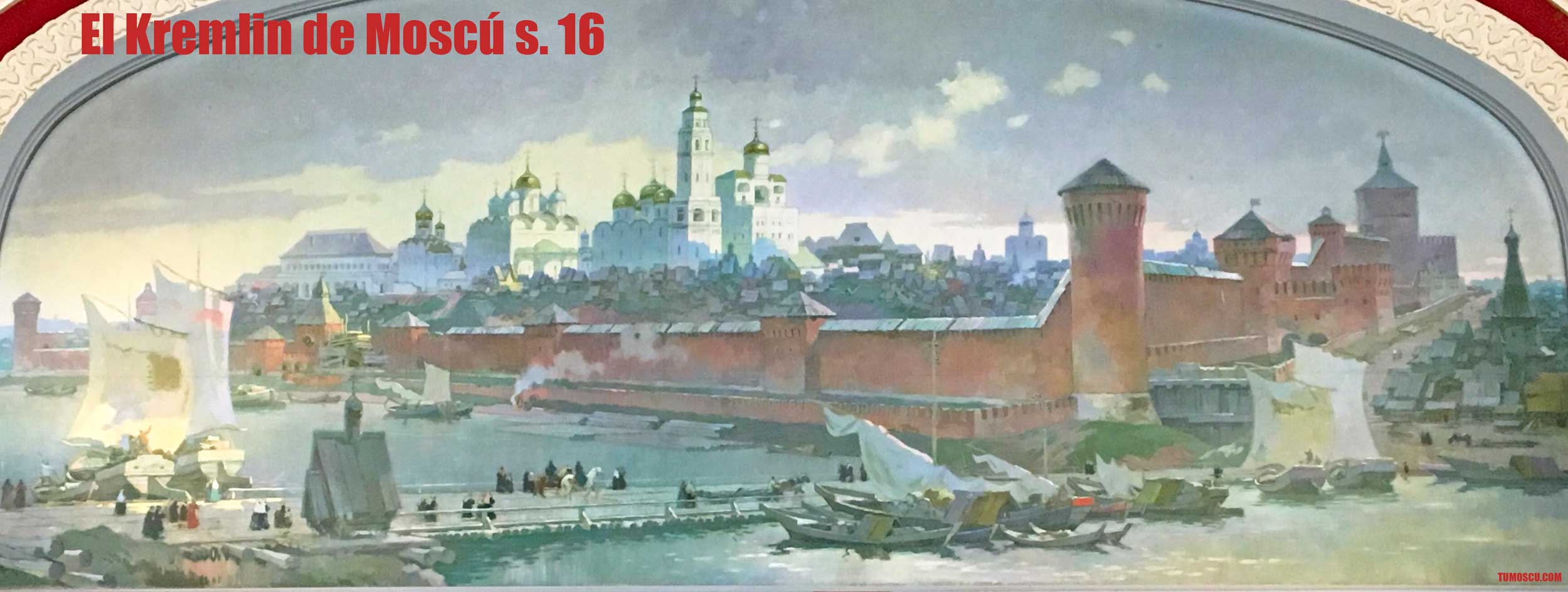 Historia del Kremlin de Moscú. Principios del s. 16 el Kremlin se recunstruye de ladrillo.