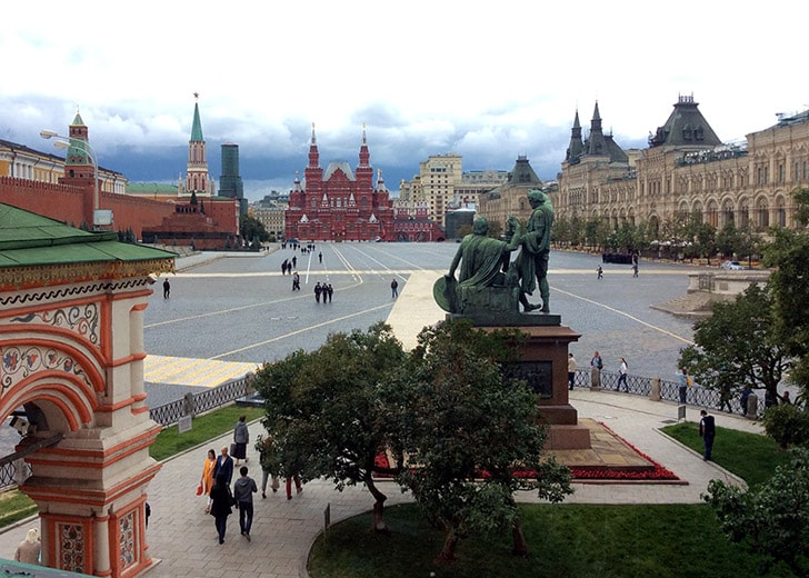 ver la Plaza Roja de Moscú