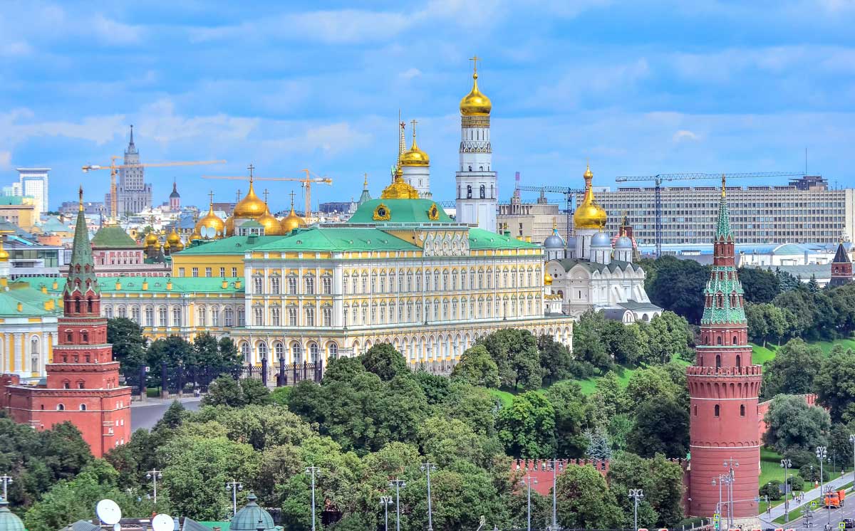 Vista al Kremlin desde la azotea de la catedral del Cristo Salvador