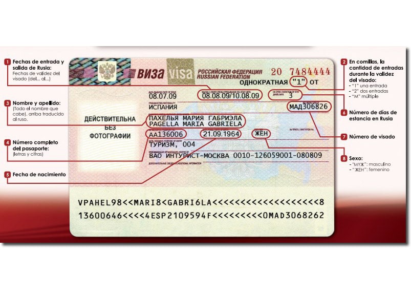 El visado ruso, la visa para viajar a Rusia por turismo